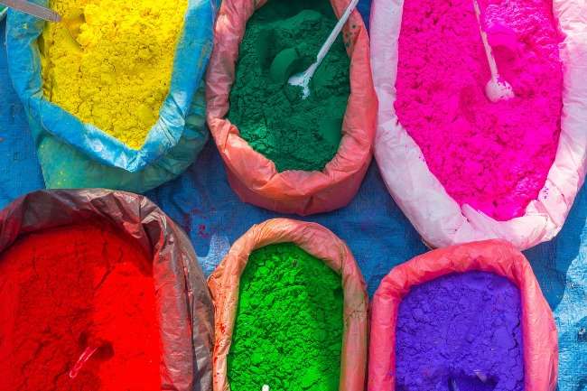 holi coloured powder ingredients